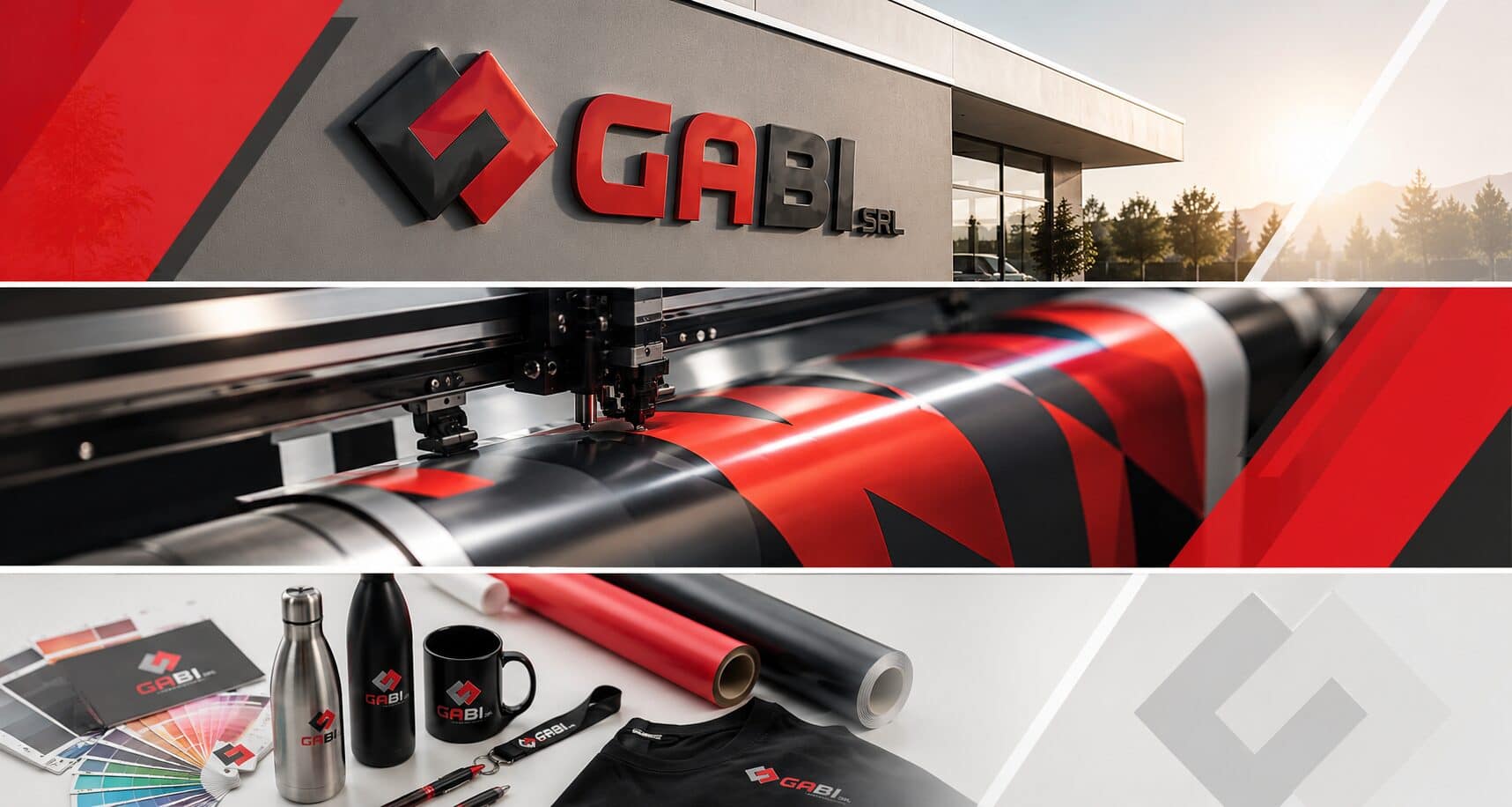 Servizi GABI srl per stampa insegne wrapping e gadget